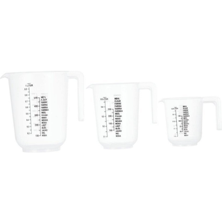 Målekandesæt klar 0,25+0,5+1 liter