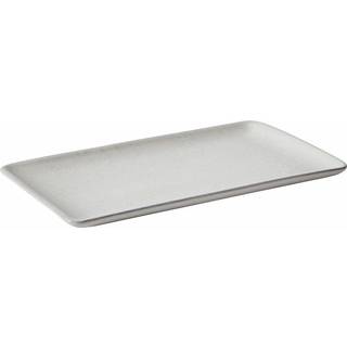 Raw Arctic White - rektangulær tallerken 1 stk 23,5 cm
