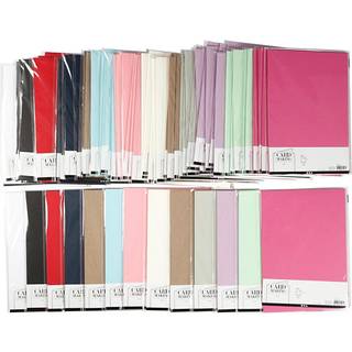 Karton, A4, ark 210x297 mm, 220 g, ass. farver, 12x10 pk./ 1 pk.