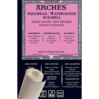 Arches akvarelpapir på rulle GS, CP – 1,13×9,15 meter, 300/m²