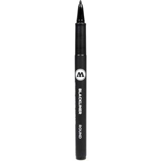 Molotow Blackliner Pen Round Tip Black Permanent Ink 1 hver (703.211)