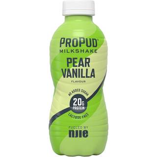 Proteinmilkshake m. pære- og vaniljesmag u. tilsat sukker laktosefri