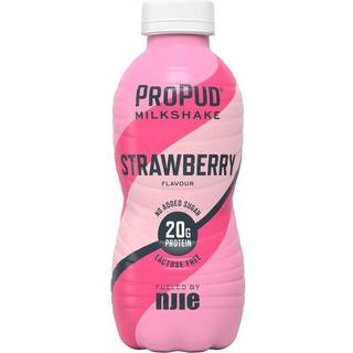 Proteinmilkshake m. jordbærsmag u. tilsat sukker laktosefri