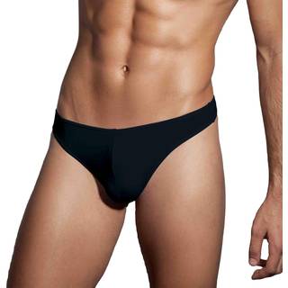 Doreanse Men Basic Thong - Black - Small
