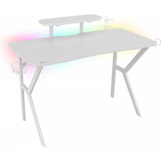 Genesis Gaming Skrivebord Holm 320 RGB White Edition