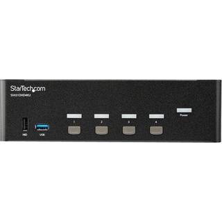 StarTech.com 4 Port HDMI KVM Switch - 4K 30Hz - Dual Display - KVM / audio / USB switch - 4 ports - rack-mountable
