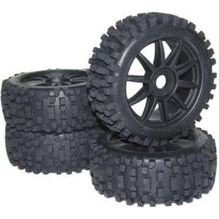 Reely 1:8 Buggy Komplette hjul Big Core 10 eger Sort 4