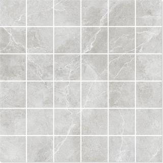 Marmor Mosaik Klinker Emperador Premium Ljusgrå Polerad 30x30 (5x5) cm