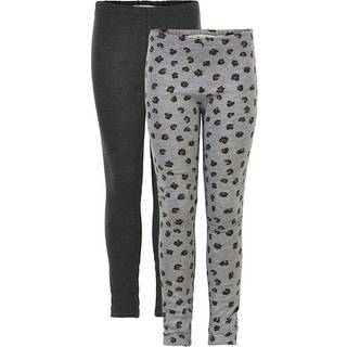 Minymo Sweat leggings m. AOP 2-pak - 131