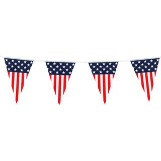 Vimpel Guirlande Usa Party 20x30 Cm 6 Meter