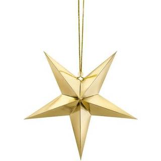 1 stk. Papirstjerne guld 30 cm