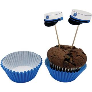 Student muffinsforme med blå hue