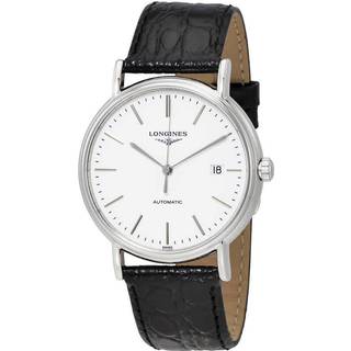 Longines L4.921.4.12.2 Presences Hvid/Læder Ø38.5 mm