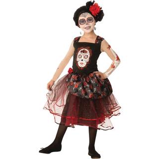 Forum Novelties Child's Day of the Dead Rosa Senorita Costume Medium