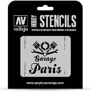 Vallejo, Stencil Vintage Garage Sign, 1:35 [Levering: 1-2 dage]