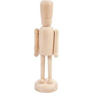 Elegant Figur i Lyst Træ - 45 cm Højde