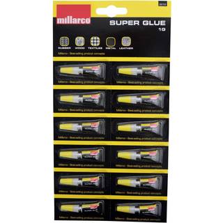 Millarco hurtighærdende superlim 12 x 1 gram