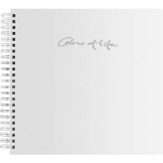 Colors of Life Hvid - 24x23 cm (24 hvide sider / 48 blade)