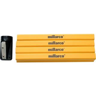 Millarco Tømrerblyanter 12 stk. med spidser ✓ På lager - klar til levering og afhentning