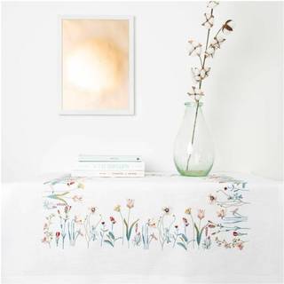 Stickpackung Tischdecke Frühlingswiese 90x90cm