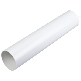 Duka Ventilationsrør Ø125 x 1000 mm, hvid