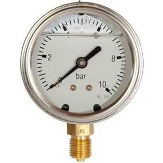 Vakuummeter 1/4XØ63 -1 - 0 bar, nedadrettet studs