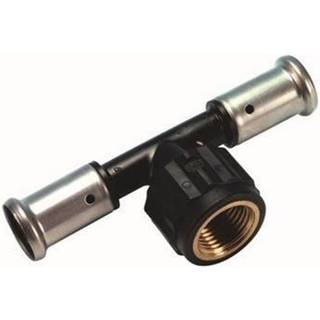 Henco pres tee PVDF med indvendig gevind 50 x 3/4 x 50 mm