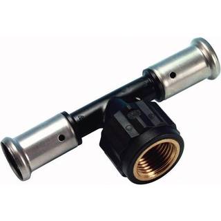 Henco pres tee PVDF med indvendig gevind 40 x 3/4 x 40 mm