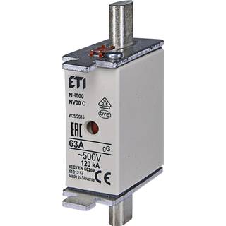 Sikring Nh000 63A Gg 500V Solar