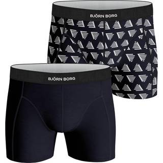 Björn Borg 2-pak Cotton Stretch Shorts 2112 - White/Navy - XX-Large