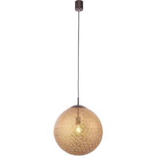 Paul Neuhaus Greta hængelampe, Ø 40 cm, guldfarvet, metal