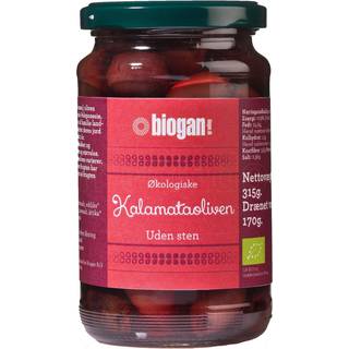 Biogan Oliven Kalamata U. Sten Ø (340 gr)
