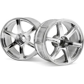 HPI - HP33466 - Lp32 Wheel Yokohama Avs Model T6 Chrome (2Pcs)