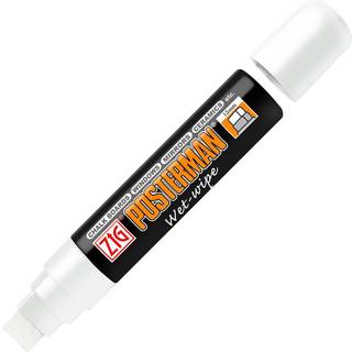 Marker ZIG Posterman wet-wipe 15mm hvid
