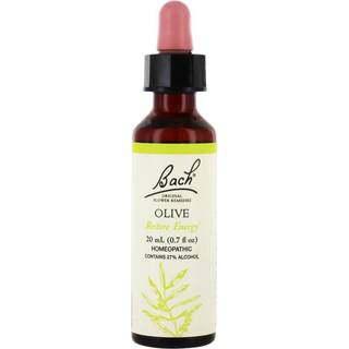 Bach originale blomstermidler oliven til energi naturlig hom?opatisk blomster essens Holistisk wellness og stresslindring Vegansk 20 ml dropper