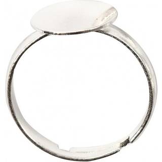 Forsølvet Fingerring - 15 stk. Justérbare Ringe