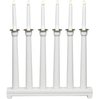 Konstsmide 3976-210 Lysestage 6 stearinlys hvid