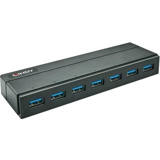 Lindy USB 3.2 Gen 1 hub, 7 porte | PRIS-MATCH