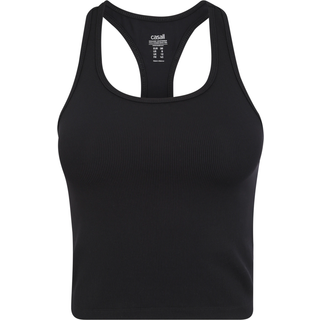 Crop Rib Racerback, Black