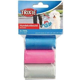 Hundeposer m. håndtag - 3 ruller á 15 stk