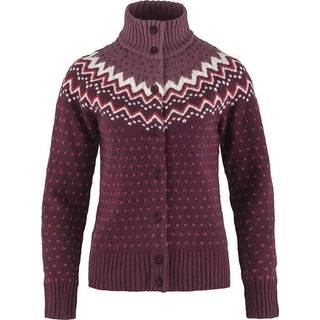 Fjällräven Women's Övik Knit Cardigan Dark Garnet, XXS
