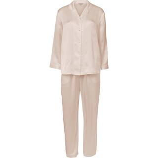 Lady Avenue Pure Silk Basic Pyjamas - Pearlwhite - X-Large