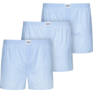 Jockey 3-pak Woven Soft Poplin Boxer Shorts - Lightblue - Large * Kampagne *