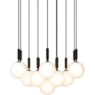 Nuura - Miira 13 Large, Rock Grey/Opal White, Exkl. Ljuskälla - Lysekroner - Sofie Refer - Grå