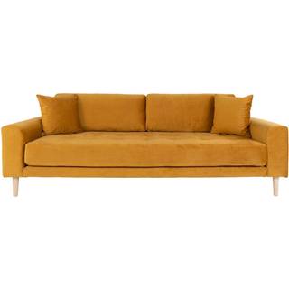 Lido 3 personers sofa med 2 puder, olivengrøn