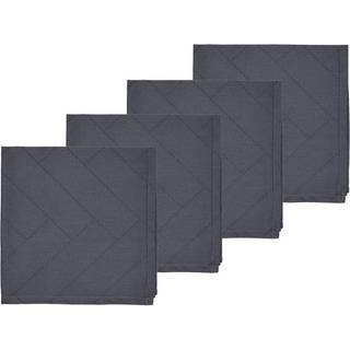 Tiles Damask Stofservietter 4 stk. fra Södahl - Ash farve - 100% Bomuld