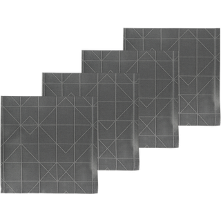 Södahl Stofserviet Damask Refined, Grey, 4 stk.