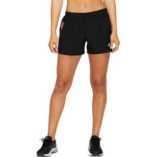 ASICS Icon 4Inch Shorts Women - Black, Coral, Size L - black