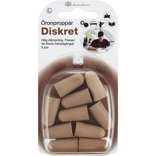 SwedSafe Discreet Ørepropper Large - 5 Par