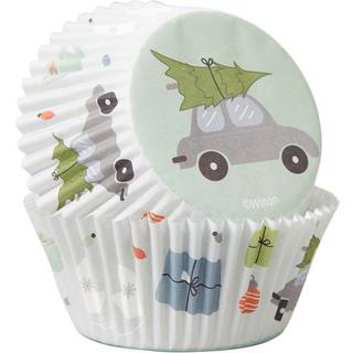 Vinter Ønsker Muffins Forme, 75stk - Wilton